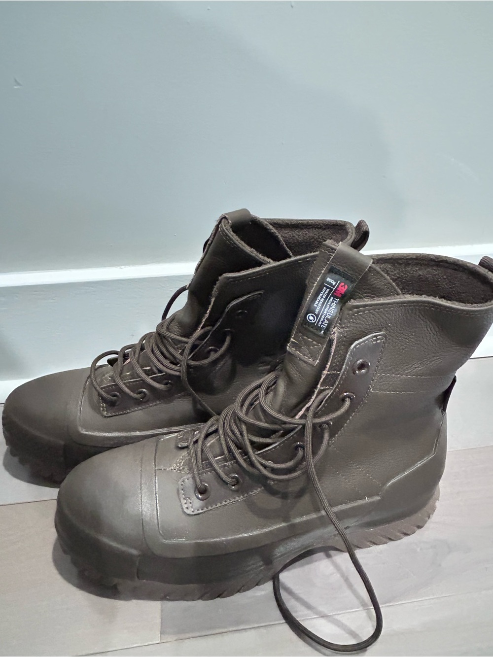 Converse Women's/Boys High-Top Utility Boot in Dark Brown - Picture 15 of 16